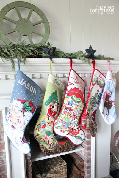Christmas Mantle with Stockings
