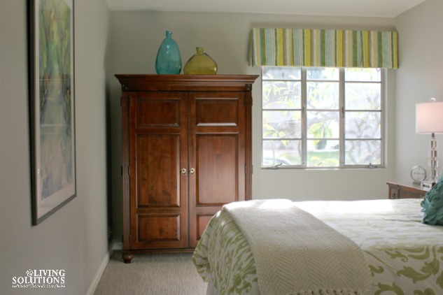 Aqua and Green Guest Bedroom