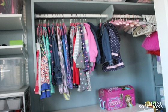 Little Girl's Organized Closet