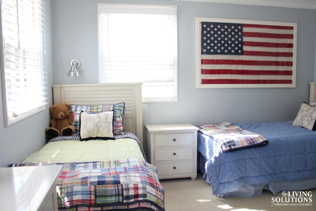 Pottery Barn Kids Madras Quilt American Flag