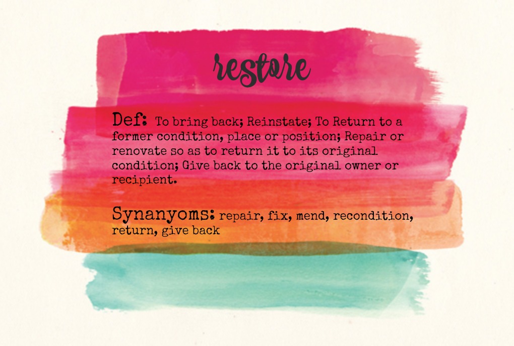 restore-definitionto-bring-back